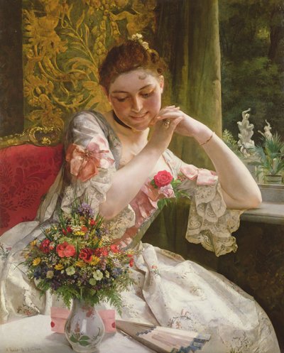 Der Blumenstrauß (ca. 1880) von Albert Raudnitz